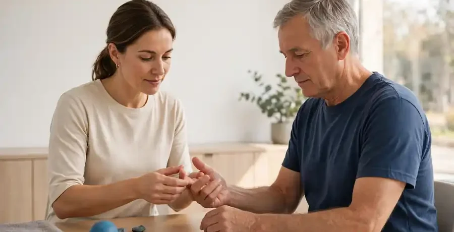 Arthritis physiotherapy in Morinville hand and finger exercises at Healrise
