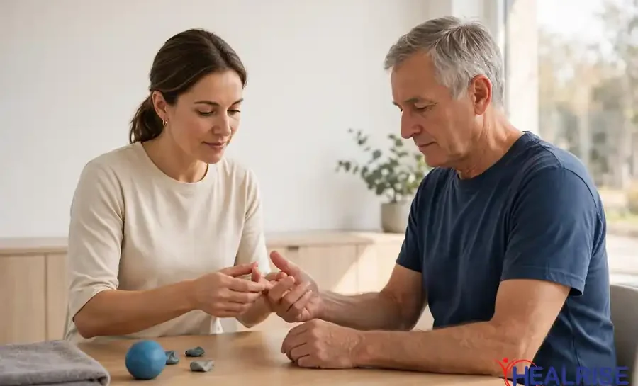 Arthritis physiotherapy in Morinville hand and finger exercises at Healrise