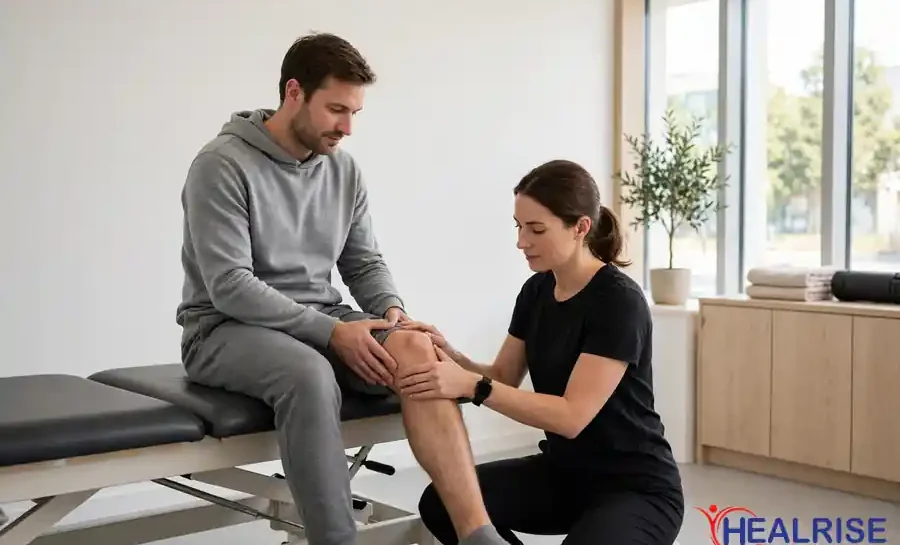 Knee pain physiotherapy in Morinville at Healrise Physiotherapy