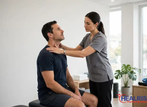 neck pain physiotherapy in Morinville assessment at Healrise Physiotherapy