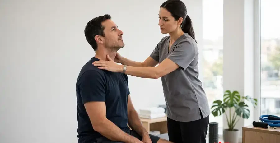 neck pain physiotherapy in Morinville assessment at Healrise Physiotherapy