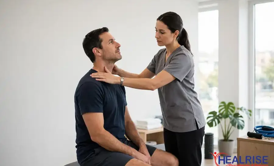 neck pain physiotherapy in Morinville assessment at Healrise Physiotherapy